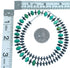 Hematite And Turquoise Sterling Silver Bead Necklace SX114483